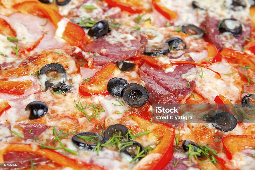 Coloré savoureuse pizza - Photo de Aliment libre de droits