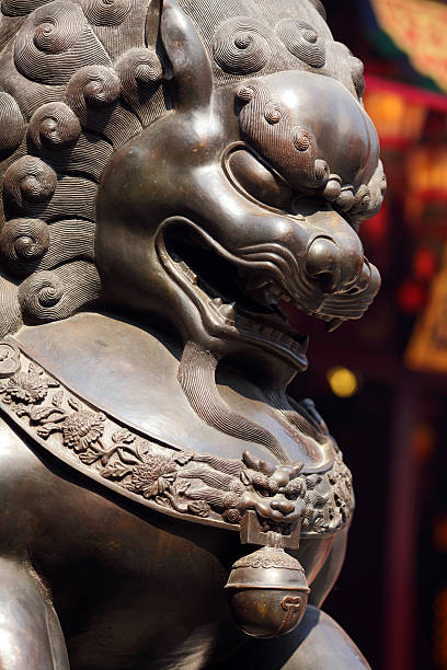 istock bronze lion in chinese temple 177123239