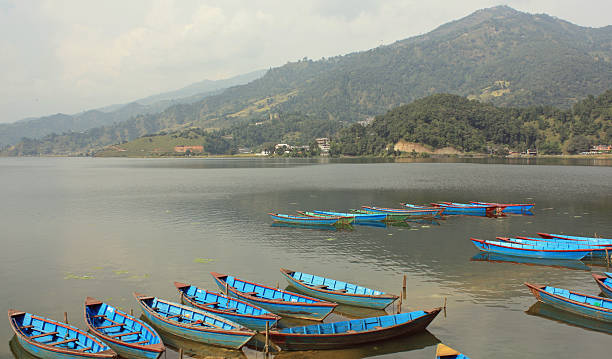 istock Blue boats and hillside 177123305