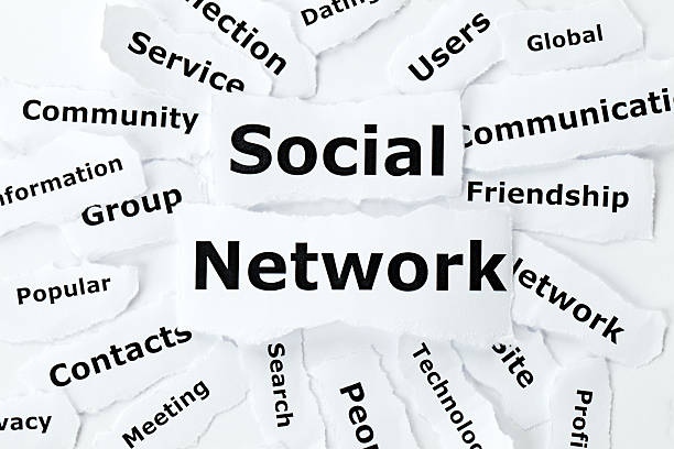 istock Social network from paper scraps 177123360