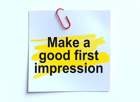 Make A Good First Impression