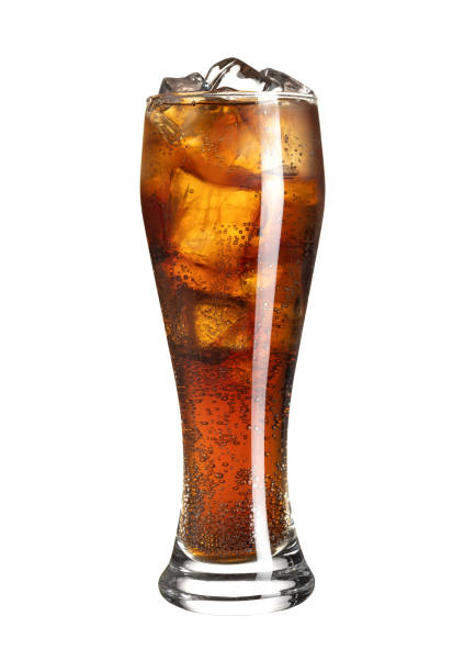 istock Soda in tall glass with ice cubes on white isolated 1771244591