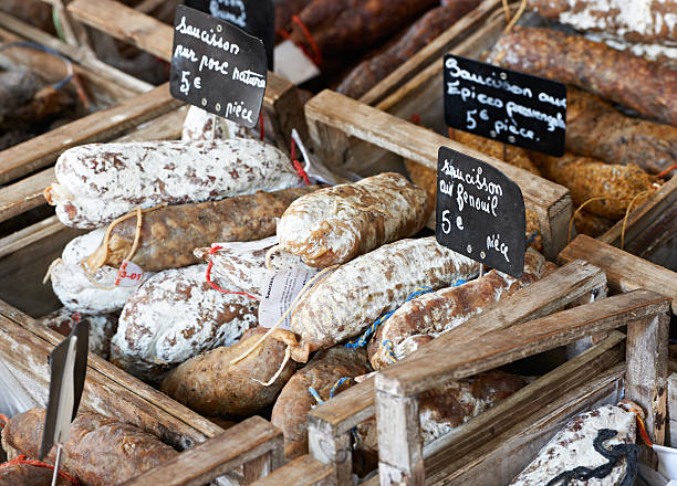 istock Hand-made traditional French sausage 177125491