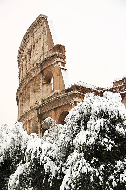 istock The Coliseum covered by snow 177125504