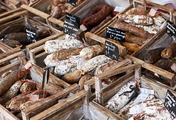 istock Hand-made French sausage 177125608