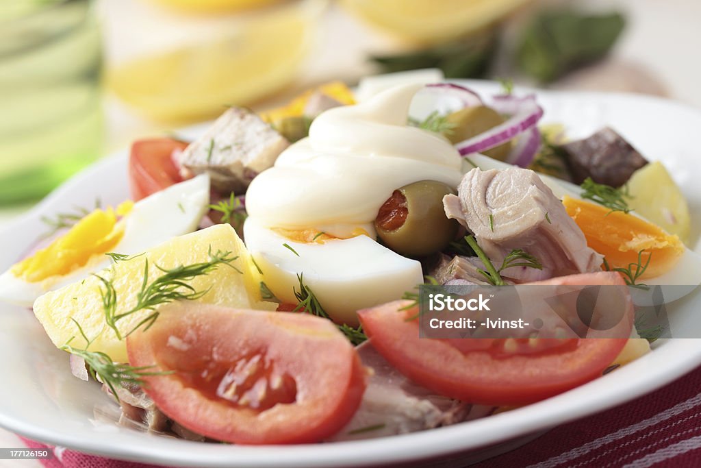 Insalata Nicoise - Foto stock royalty-free di Alimentazione sana