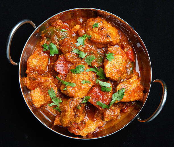Indian Chicken Jalfrezi Curry stock photo