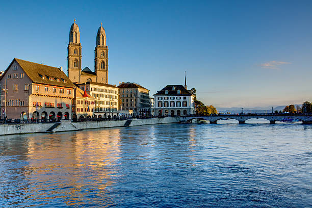istock Zurich in the last evening light 177127073
