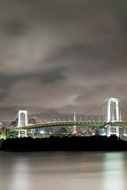 Tokyo Rainbow bridge at night