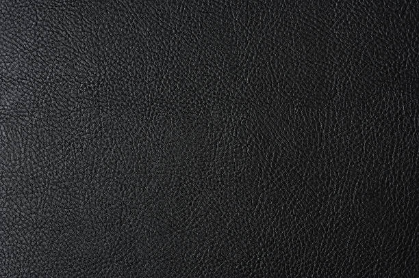 istock Close-up of black leather texture 177127334