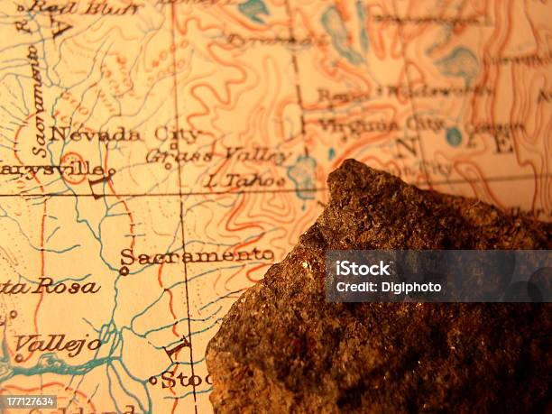 All That Glitters Is Gold Stock Photo - Download Image Now - California Gold Rush, Map, Panning for Gold