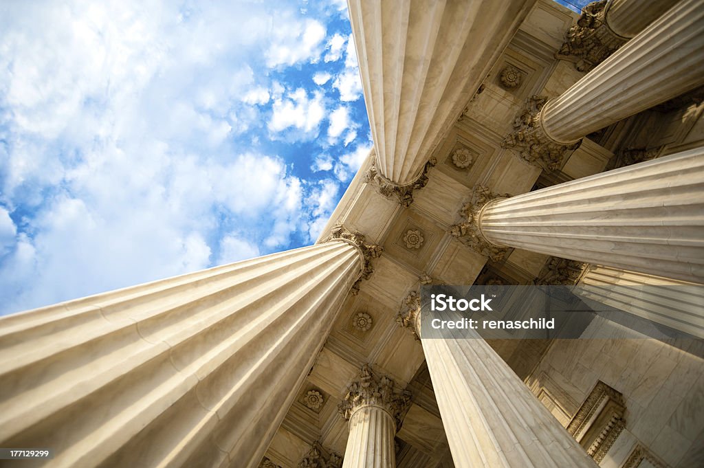 Colunas-EUA. Supremo tribunal - Royalty-free Coluna arquitetónica Foto de stock