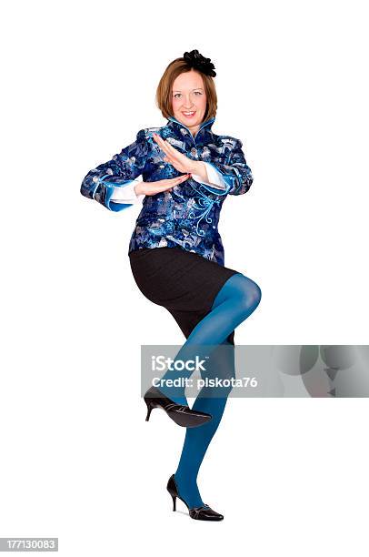 Woman Taking Defensive Position Stock Photo - Download Image Now - Activity, Adult, Aggression