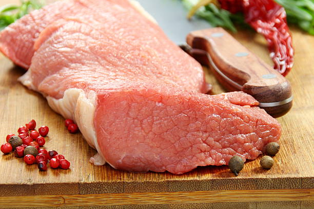 istock Fresh meat and spices on the kitchen board. 177130144