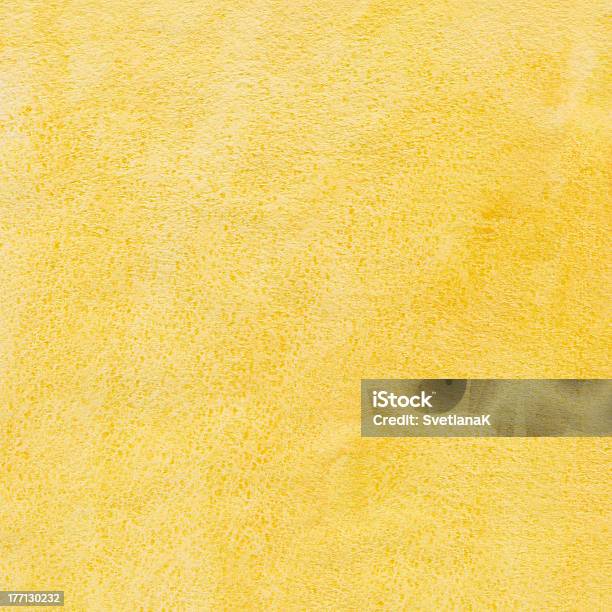 Foto de Aquarela Fundo Amarelo e mais fotos de stock de Abstrato - Abstrato, Amarelo, Arte