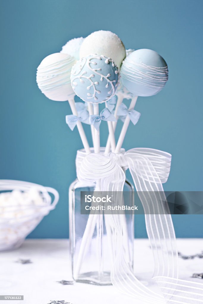 Wedding cake pops Wedding cake pops decorated in blue and whiteMore from my portfolio - Assistance Stock Photo