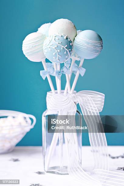 Wedding Cake Pops Stock Photo - Download Image Now - Assistance, Baking, Blue