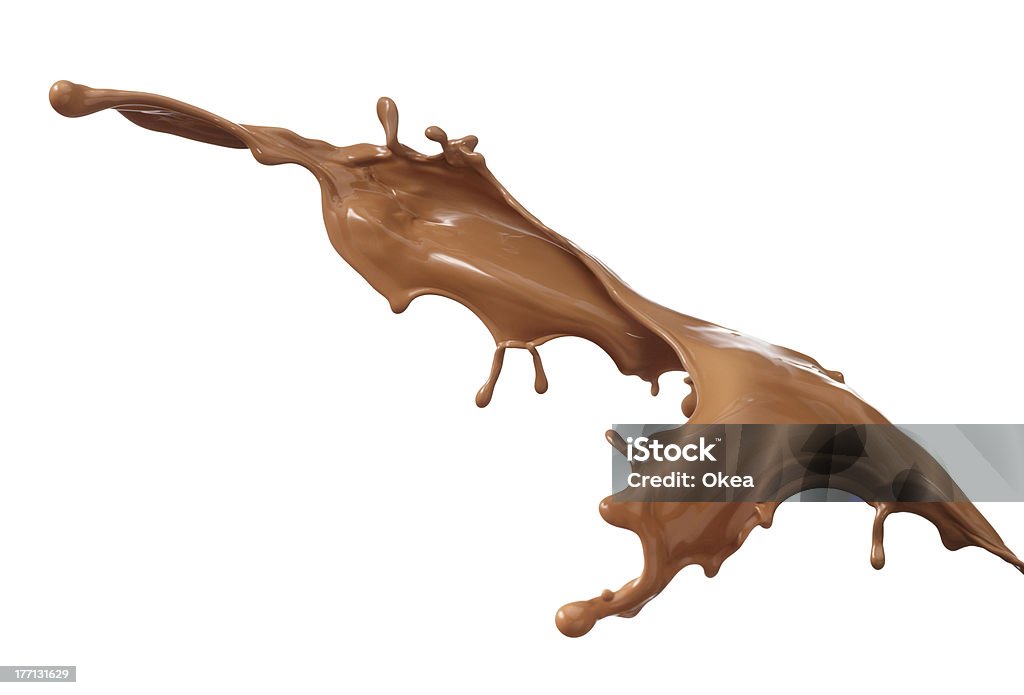 Cioccolato splash - Foto stock royalty-free di Cioccolato