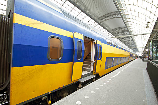 istock Train departure in Amsterdam Central Station the Netherlands 177131674