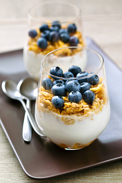 istock Natural yogurt with muesli 177132116