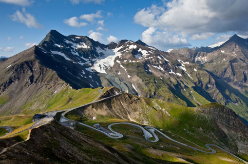 Grossglockner High Alpine Road on a sunny day