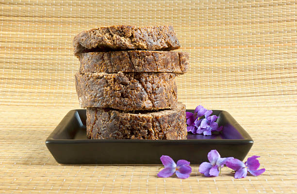 Afro nero con violets sapone - foto stock