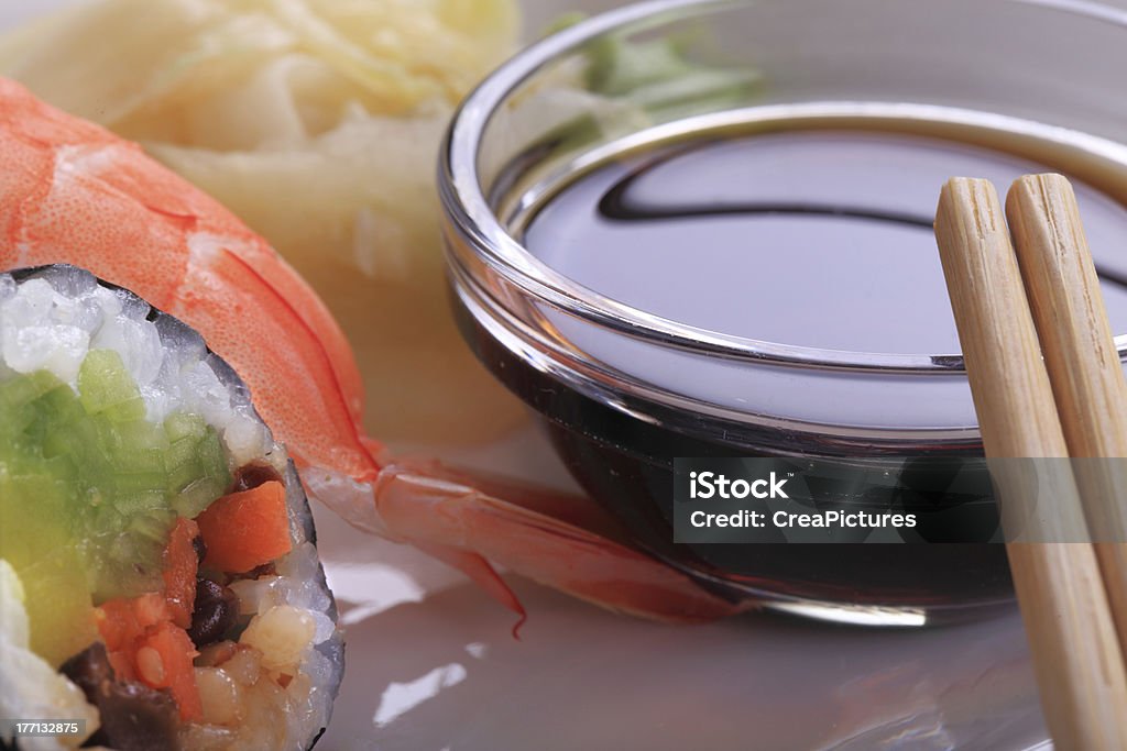 Sushi japonês Tradicional - Royalty-free Alimentação Saudável Foto de stock