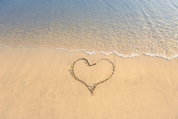 istock heart in sand on a beautiful beach 177134444