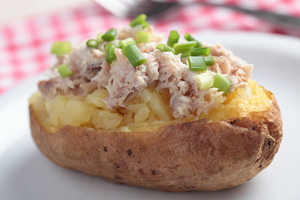 istock Baked potato with tuna salad 177134763