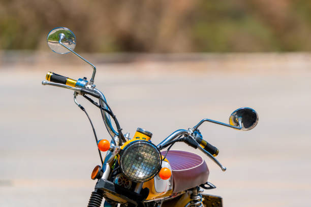 istock A vintage motorcycle handlebar and metallic mirrors 1771349764