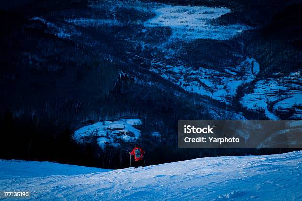 In The Mountains At Dusk Stock Photo - Download Image Now - Activity, Danger, European Alps