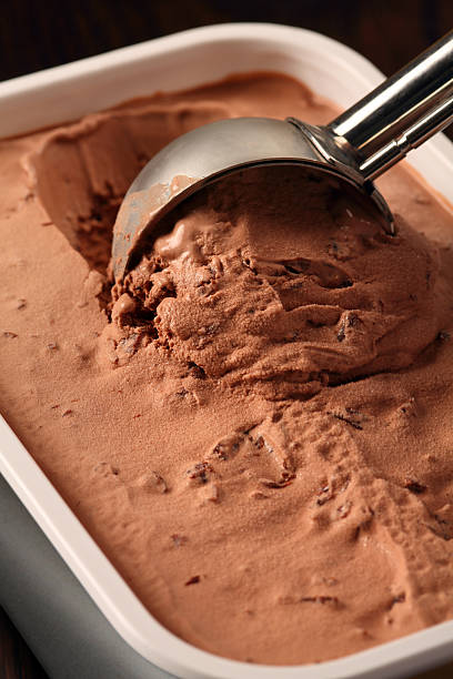 istock Scoop of chocolate ice cream 177136080