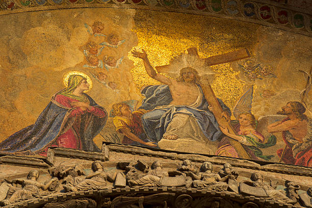 istock Mosaic of the basilica St Mark 177136236