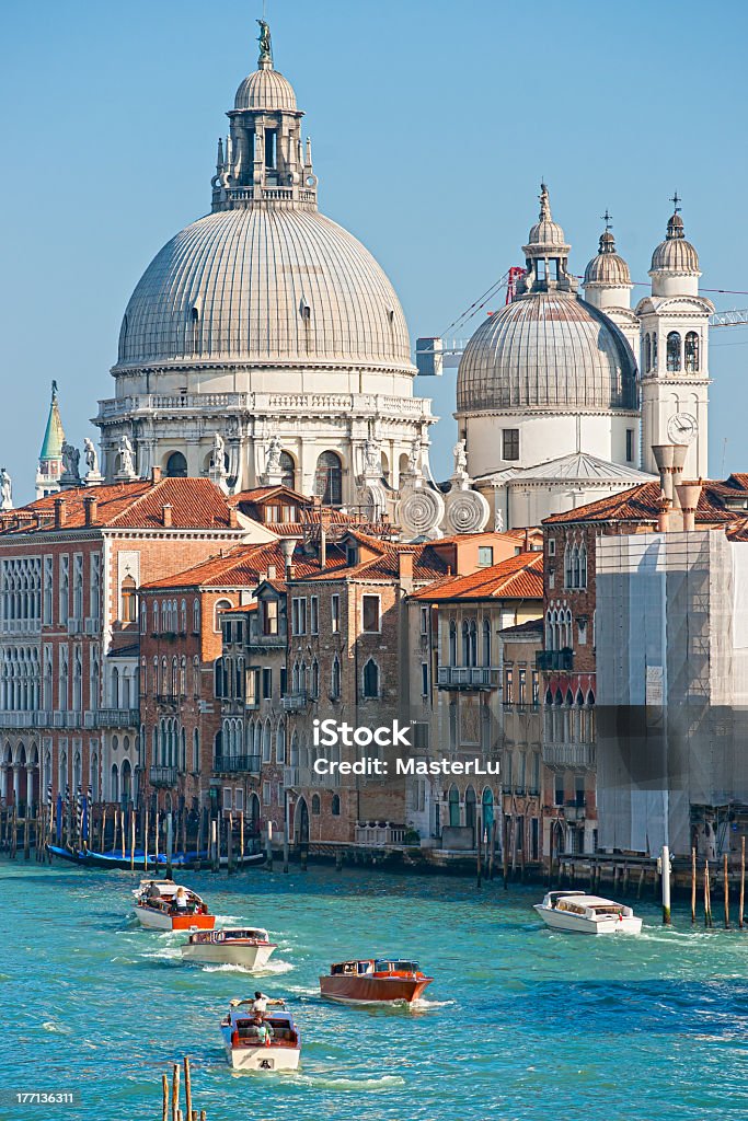 Venice, Italy. Venice, view of grand canal and basilica of santa maria della salute from San Marco. Italy. Architectural Dome Stock Photo