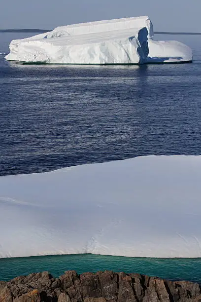 Photo of Icebergs near Goose Cove Coastline