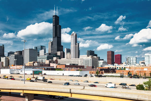 istock Downtown Skyline Chicago Illinois USA Freeway Interstate 1771365360