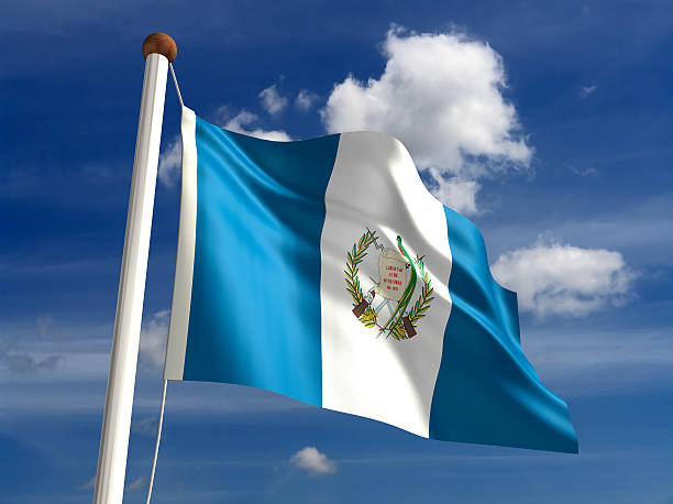 flaga gwatemali (z ścieżka odcinania - guatemalan flag zdjęcia i obrazy z banku zdjęć