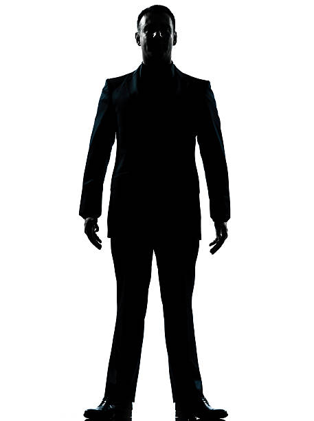 istock one business man standing full length silhouette 177137747