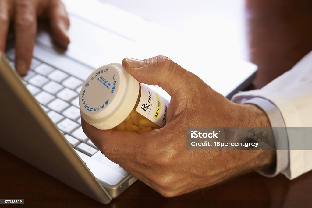 online doctor prescription online doctor prescription selective focus Rx Stock Photo