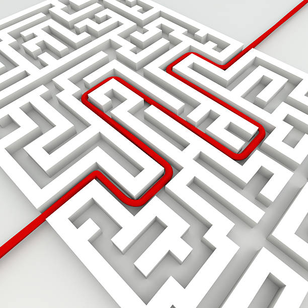 istock Business labyrinth success concept 177138651