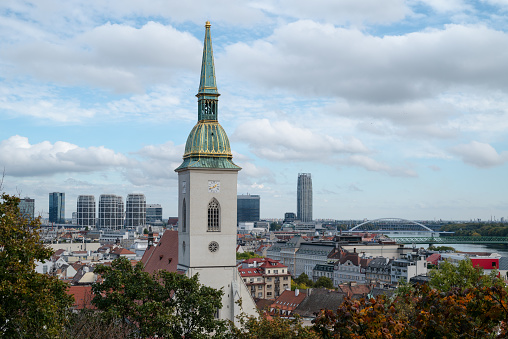 St. Martin's Cathedral with Bratislava downtown in background