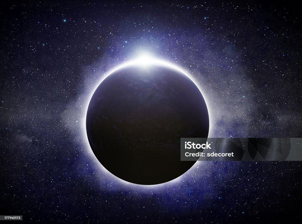 Eclipse el planeta tierra - Foto de stock de Espacio exterior libre de derechos