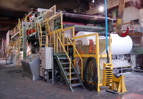 This paper mill is a factory devoted to making paper and cardboard from recycled paper  using this Fourdrinier Machine.