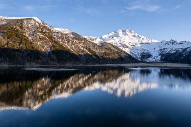 istock Volcano reflection on a lake in Patagonia 1771465978
