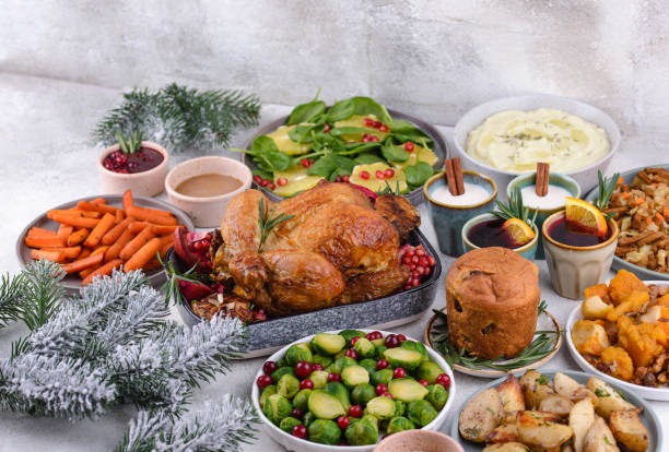 istock Christmas festive dinner with traditional dishes 1771468843