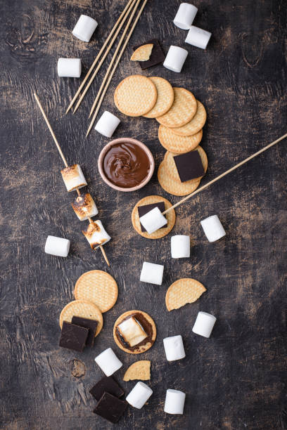 istock Smores with marshmallow, chocolate and crackers 1771469354