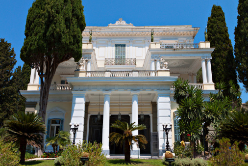 Achilleion palace at Corfu island in Greece