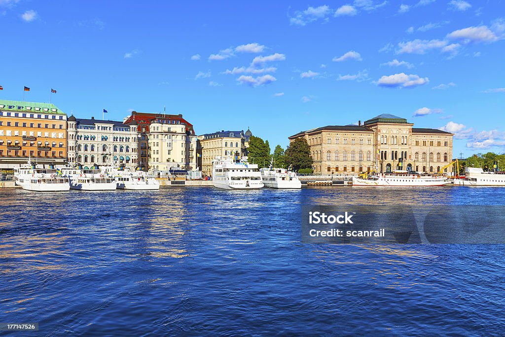 A Cidade Velha de Estocolmo, Suécia - Royalty-free Antigo Foto de stock