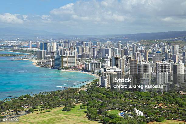 Skyline Von Honolulu Stockfoto und mehr Bilder von Farbbild - Farbbild, Fotografie, Hawaii - Inselgruppe