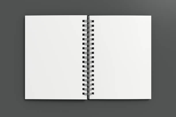 istock Notebook mockup. Blank notebook with black cover. Spiral notepad on gray background 1771525118